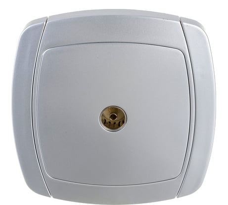 Одинарная телевизионная розетка СВЕТОЗАР АКЦЕНТ SV-54215-SM