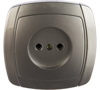 Одинарная розетка СВЕТОЗАР АКЦЕНТ SV-54200-SM