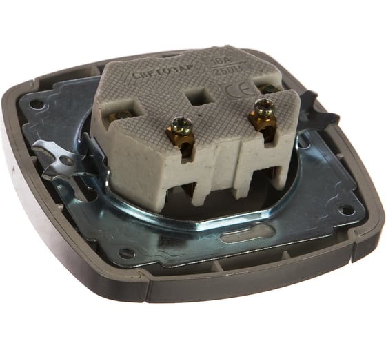 Одинарная розетка СВЕТОЗАР АКЦЕНТ SV-54200-SM