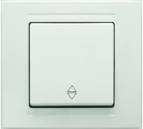 Проходной переключатель одноклавишный , белый GUNSAN MODERNA MD2911107