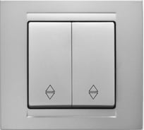 Двухклавишный Проходной переключатель GUNSAN MODERA MD2915109