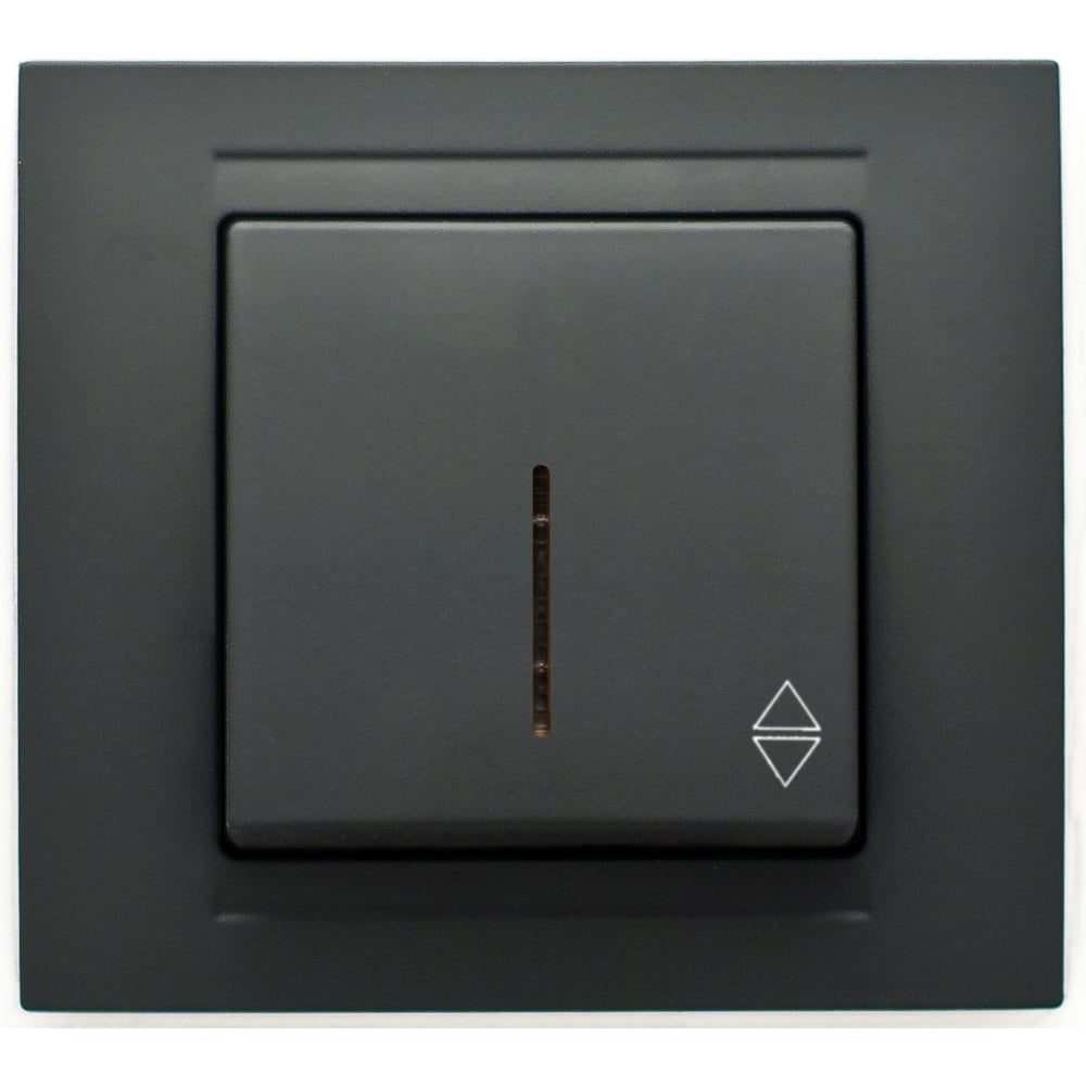 Проходной переключатель GUNSAN MODERNA черный бархат одноклавишный с ...