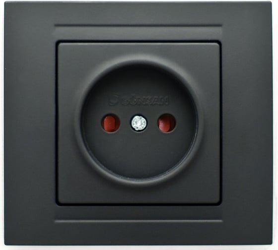Розетка со шторками, черный бархат, GUNSAN MODERNA MD2943114 1