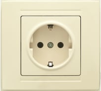 Розетка с заземлением, кремовая GUNSAN MODERNA MD2912115
