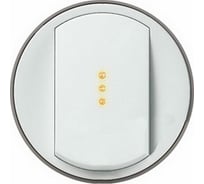 Лицевая панель Legrand Программа Celiane выключатель/переключатель Кат. № 0 670 01/02/31/32 с подсветкой белый 068003