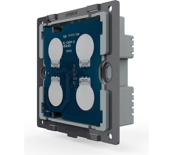 Четырехклавишный сенсорный выключатель LIVOLO UK стандарт (механизм) VL-C304-D6 1