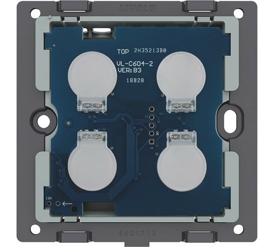 Четырехклавишный сенсорный выключатель LIVOLO UK стандарт (механизм) VL-C304-D6