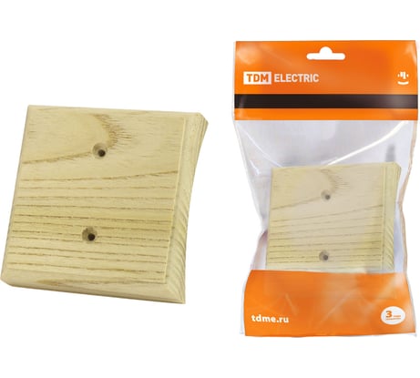 Универсальная накладка на бревно TDM ELECTRIC НБУ 1П (деревянная; 240 мм; сосна) SQ1821-0004