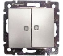 Двухклавишный выключатель с индикацией Legrand Valena 770213