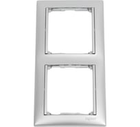 Рамка Legrand 2 поста Valena алюминий 694331