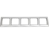Рамка Legrand 5 постов Valena алюминий 770155