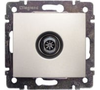 Розетка Legrand TV (телевизионная) Legrand Valena проходная алюминий 694346