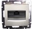 Компьютерная розетка RJ45 ISDN, алюминий Legrand Valena 770141 1