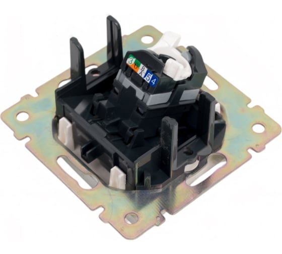 Розетка Legrand компьютерная RJ45 категория 5e UTP Legrand Valena с захватами алюминий 694334