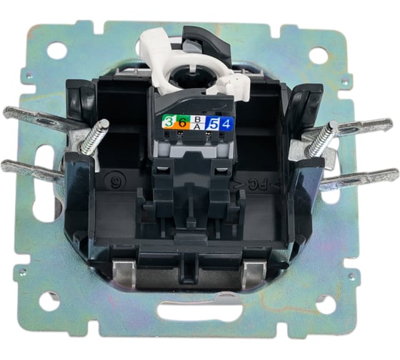 Розетка Legrand компьютерная RJ45 категория 5e UTP Legrand Valena с захватами алюминий 770230
