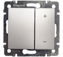 Диммер нажимной Legrand Valena 600Вт алюминий 770274