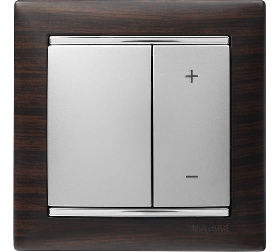 Диммер нажимной Legrand Valena 600Вт алюминий 770274