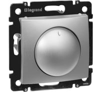 Диммер поворотно-нажимной Legrand Valena 400Вт алюминий 770261