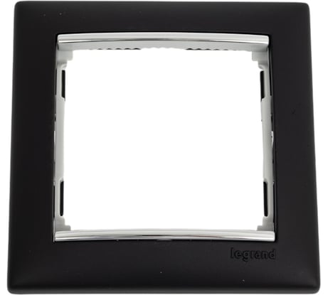 Рамка Legrand 1 пост Valena ноктюрн/серебряный штрих 770391