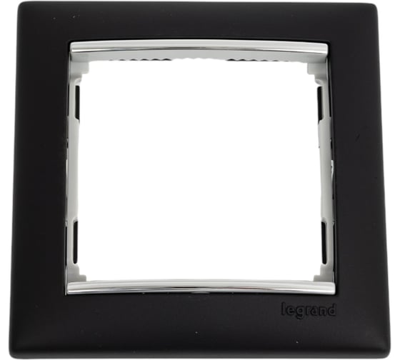 Рамка Legrand 1 пост Valena ноктюрн/серебряный штрих 770391 1
