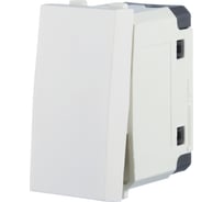 Переключатель с двух мест LK Studio 45х22,5 мм, схема 6, 16 A, 250 B, белый LK45 850204-1