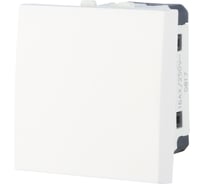 Переключатель с двух мест LK Studio 45х45 мм, схема 6, 16 A, 250 B, белый LK45 850804-1