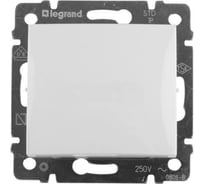 Одноклавишный двухполюсный выключатель, белый 16A Legrand Valena 774204