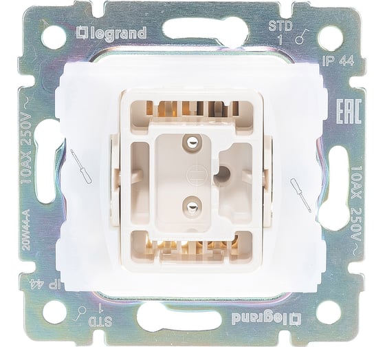 Одноклавишный выключатель, белый, IP44 Legrand Valena 774201