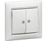 Выключатель Legrand двухклавишный с двумя индикаторами Legrand Valena 10А 250В схема 5TE безвинтовые зажимы белый 774213 3