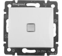 Переключатель Legrand одноклавишный с индикацией Legrand Valena 10А 250В схема 6T безвинтовые зажимы белый 774425