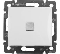 Проходной выключатель Legrand Valena белый одноклавишный с подсветкой 16А 774203