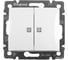 Переключатель Legrand двухклавишный с подсветкой Legrand Valena 10А 250В схема 6/2L безвинтовые зажимы белый 774212 1