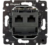 Механизм двойной компьютерной розетки, 5 кат UTP RJ45 Legrand PRO 21 775762