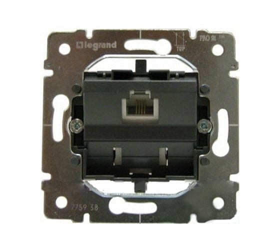 Механизм телефонной розетки, RJ11 Legrand PRO 21 775938 1