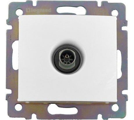 Розетка Legrand TV (телевизионная) Legrand Valena оконечная белый 694276
