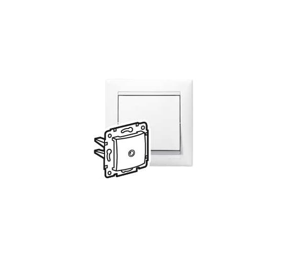 Розетка Legrand TV (телевизионная) Legrand Valena оконечная белый 694276
