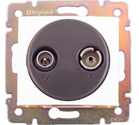 Розетка Legrand TV-FM Legrand Valena проходная белый 774434