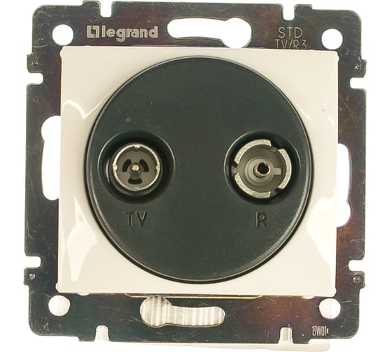 Розетка Legrand TV-FM Legrand Valena проходная белый 774434