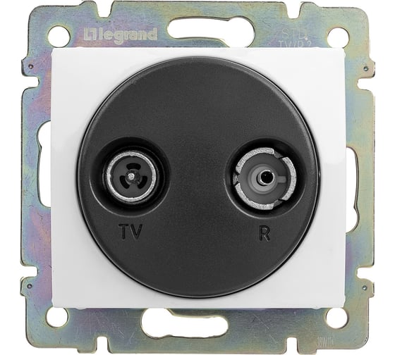 Розетка Legrand TV-FM Legrand Valena проходная белый 774434