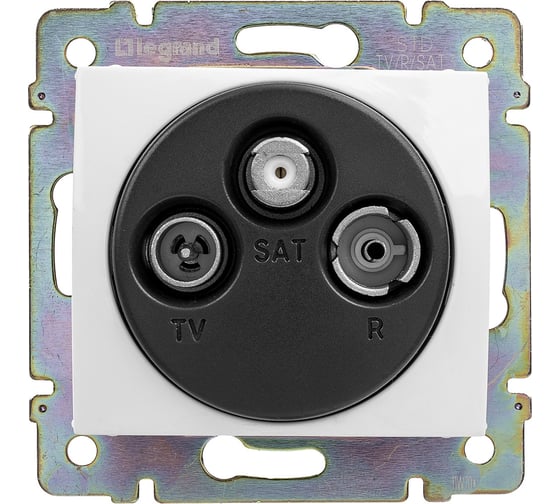 Розетка Legrand TV-FM-SAT Legrand Valena проходная белый 774437