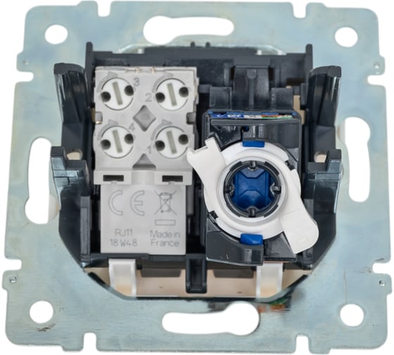 Розетка Legrand двойная RJ11+RJ45 категория 6 UTP Legrand Valena белый 695339