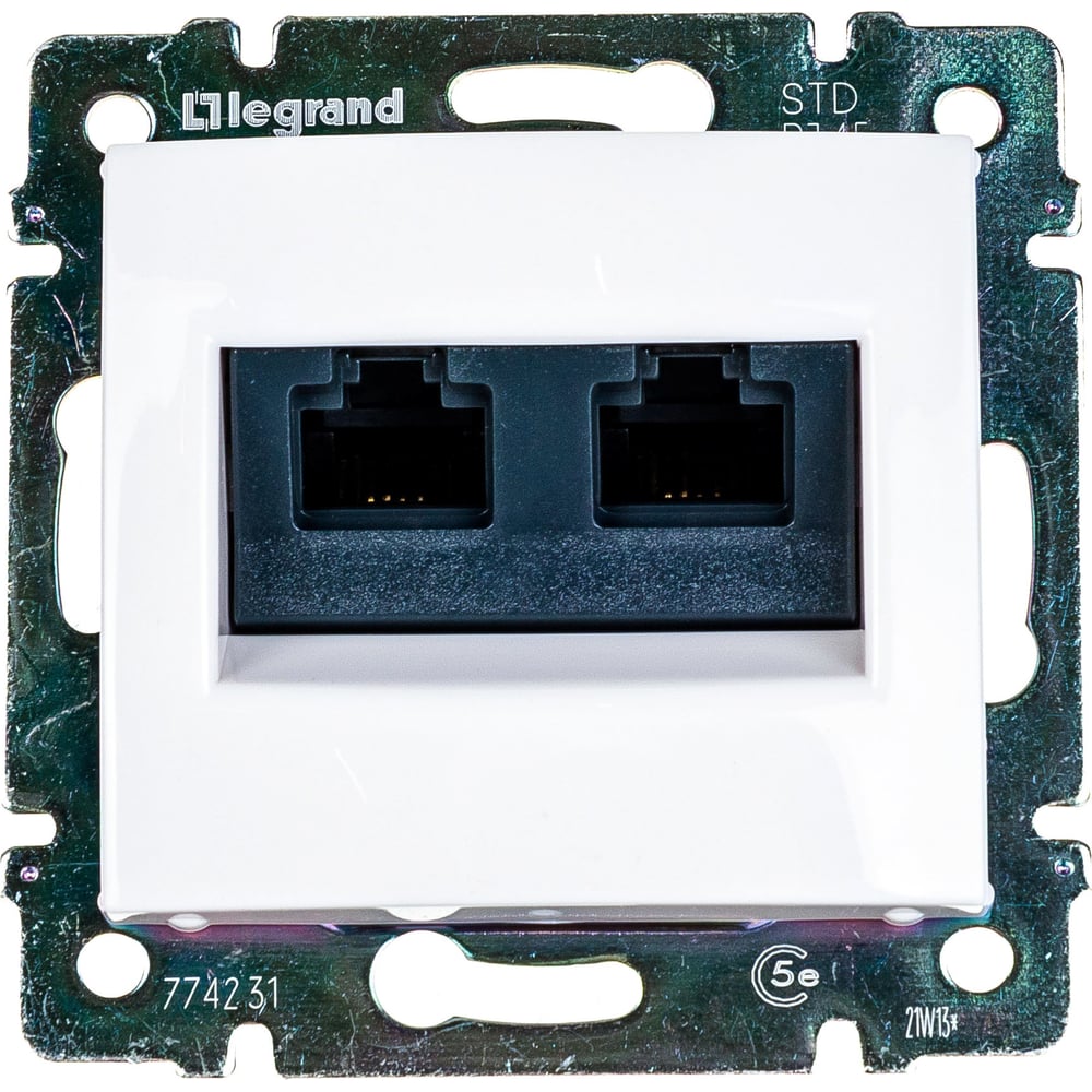 Розетка Legrand компьютерная двойная RJ45 категория 5e UTP Legrand ...