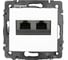 Розетка Legrand компьютерная двойная RJ45 категория 5e UTP Legrand Valena монтаж на винтах белый 774239 1