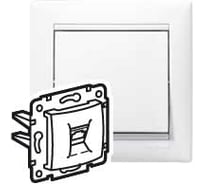 Розетка Legrand телефонная RJ11 Legrand Valena белый 694274