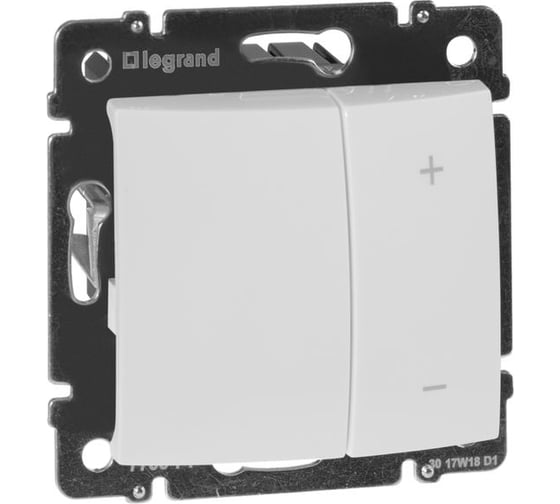 Кнопочный светорегулятор Legrand Valena 40-400 Вт/40-400 ВА белый 770062