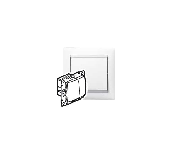 Диммер нажимной Legrand Valena 600Вт белый 770074
