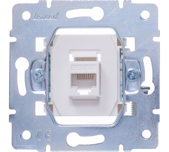 Компьютерная розетка Lezard VESNA белая 742-0288-139