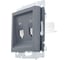 Двойная компьютерная розетка Lezard VESNA графит 742-3488-141 2
