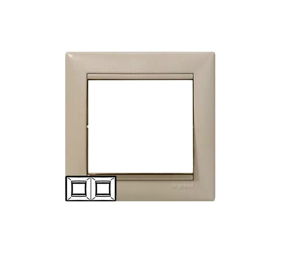 Двухместная горизонтальная рамка, кантри Legrand Valena 770022 1