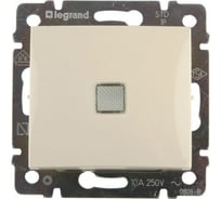 Переключатель Legrand одноклавишный с индикацией Legrand Valena 10А 250В схема 6T безвинтовые зажимы слоновая кость 774325